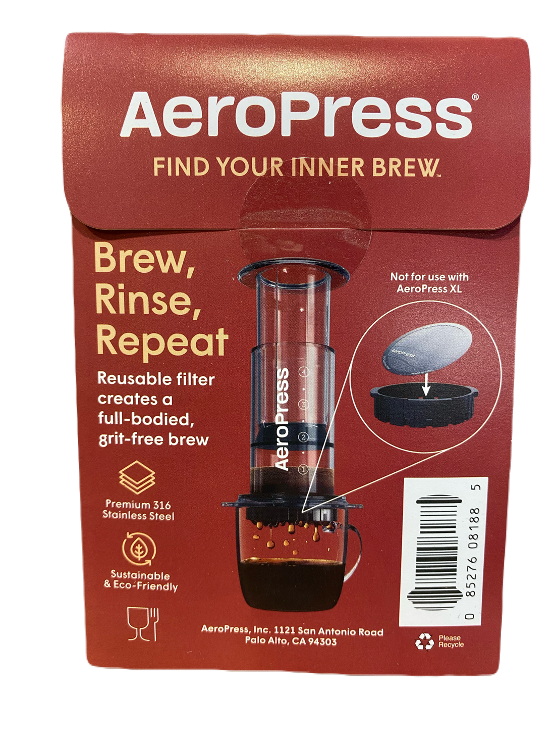Aeropress Stainless Filter Packet Back