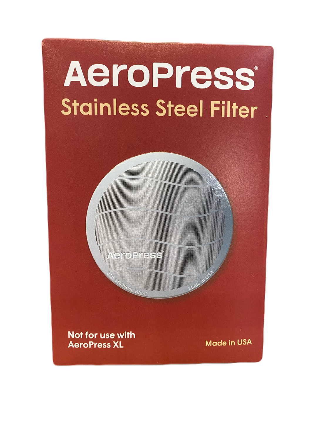 Aeropress Stainless Filter Packet Front
