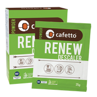 Cafetto Renew Descaler Box and Sachet