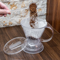 Clever Dripper with filter and coffee