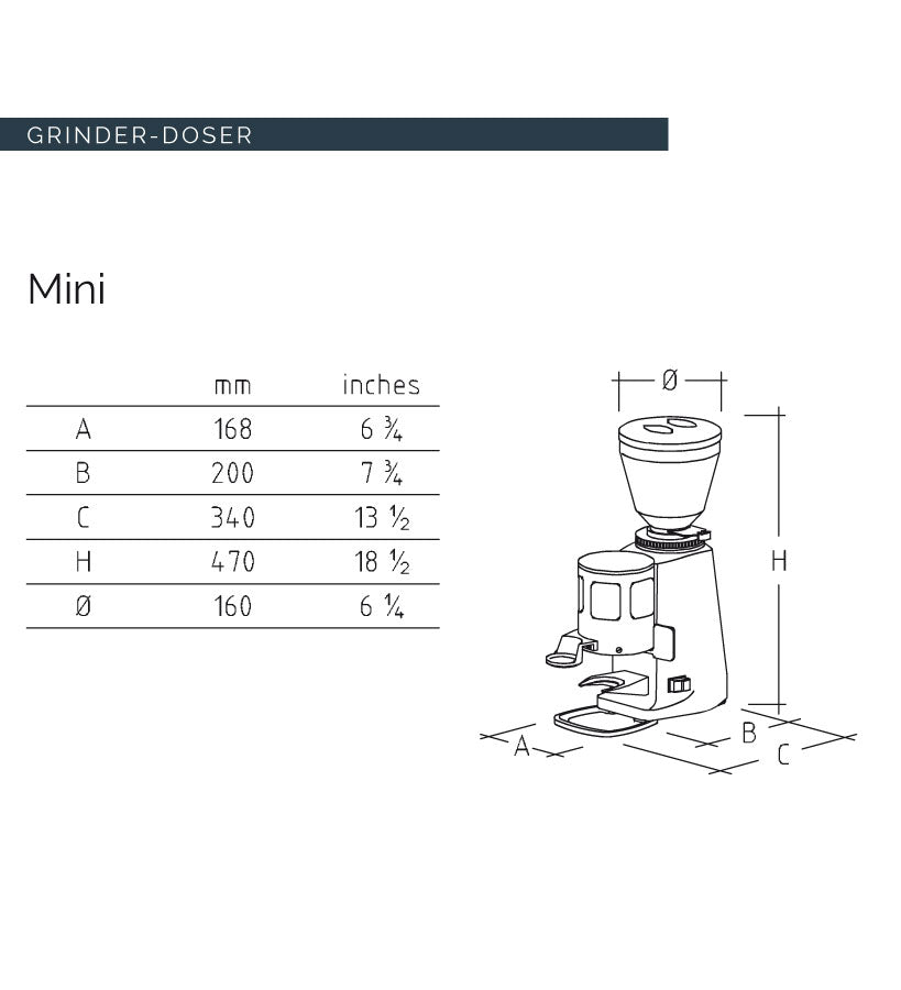 Mazzer Mini Coffee Grinder