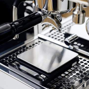 Brewista Smart Scale II on coffee drip tray