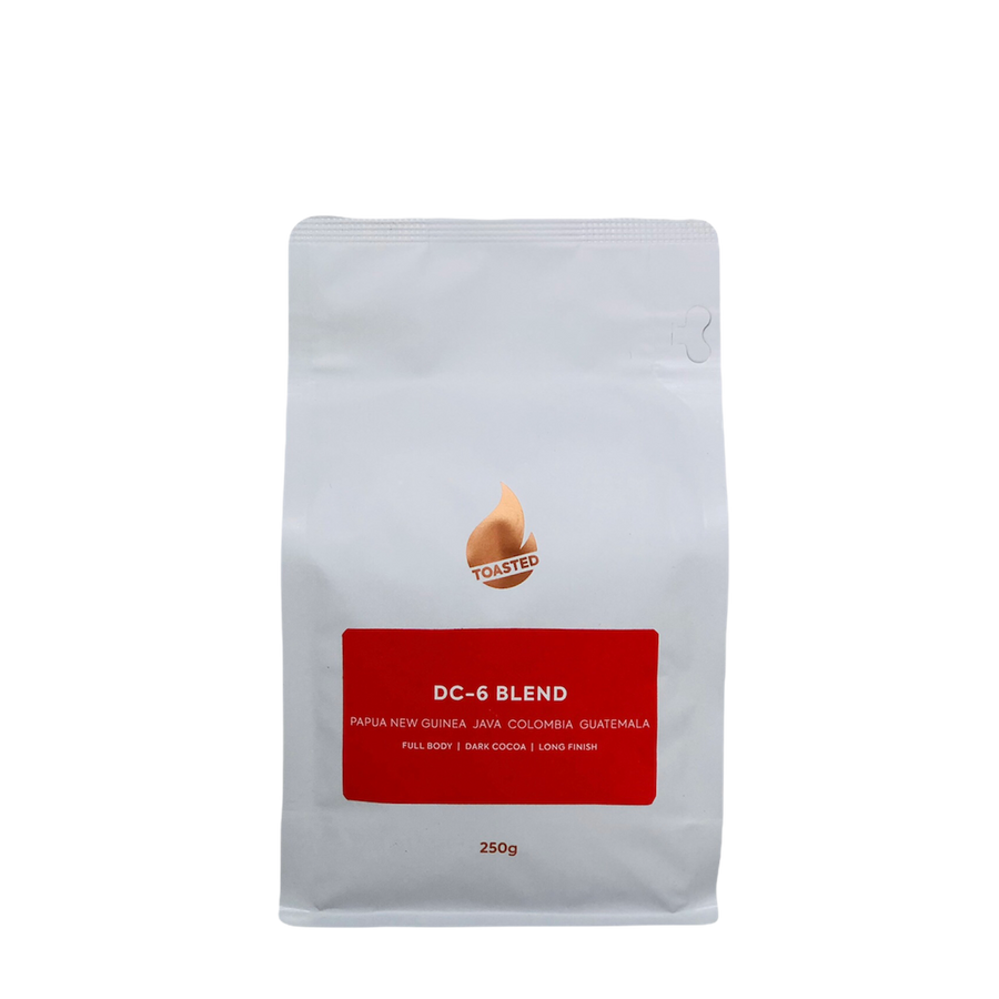 Toasted Coffee DC-6 House Blend 250gm Bag